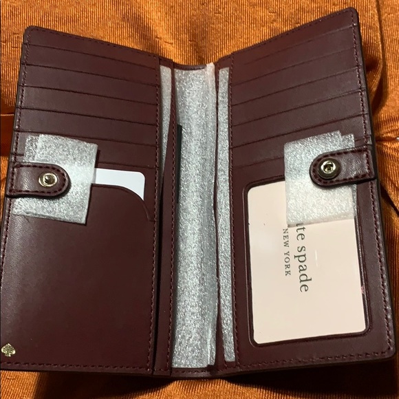 NWT 🔥 Kate spade large slimbifoldwalletCameronwildflower - Picture 12 of 12